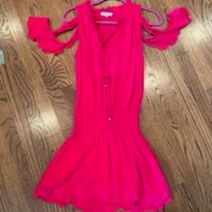 Parker hot pink mini dress